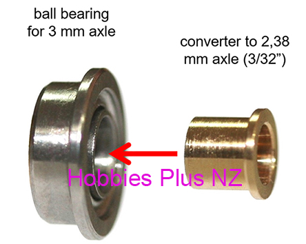 Sloting Plus Axle Conversion Kit 3mm to 3/32" SP 053026